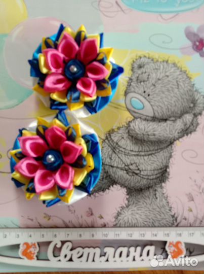 Бантики-заколки ручной работы
