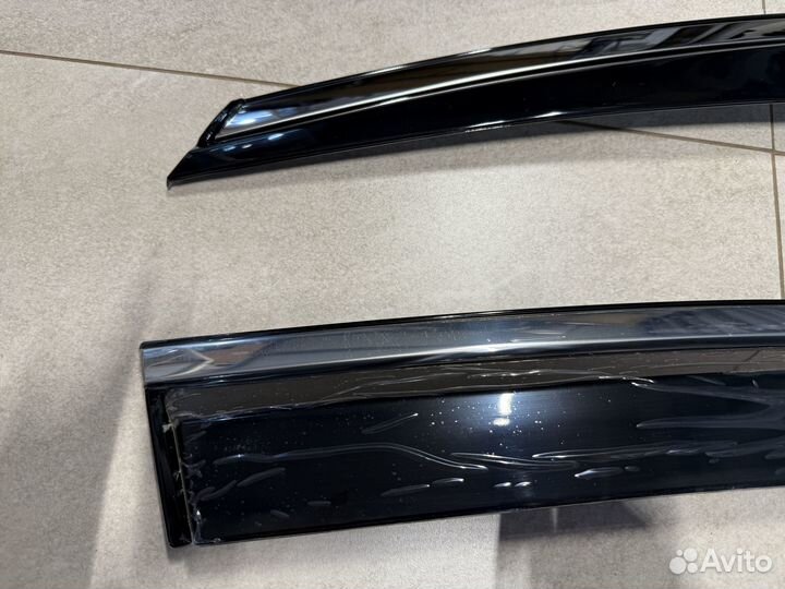 Дефлектора на окна с молдингом Skoda Karoq 2018+