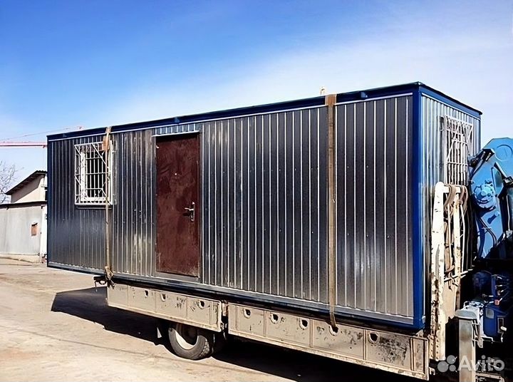 Бытовка 7*2,4*2,4, металлическая - (двп)