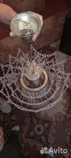 Люстра потолочная хрустальная,СССР