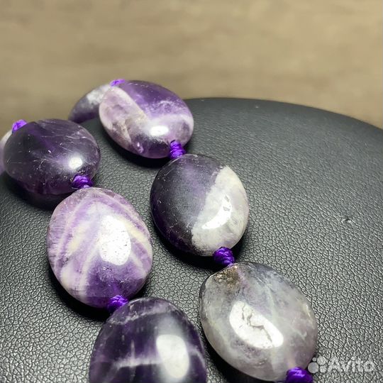 Винтажные Бусы Из Аметиста Ожерелье Ретро