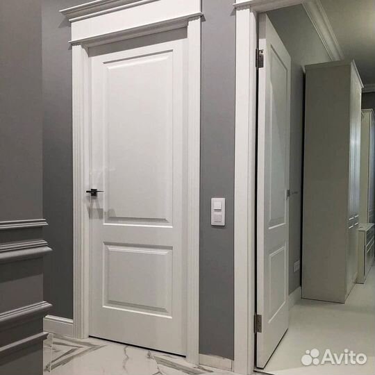 Двери межкомнатные белая эмаль