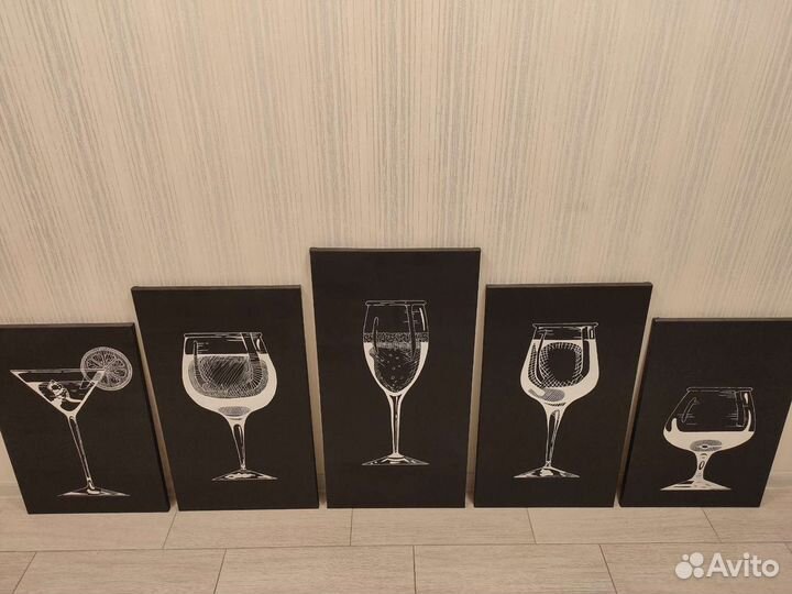 Модульная картина холст акрил ручная работа