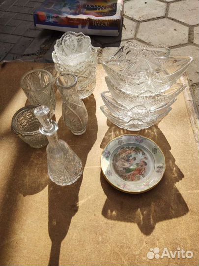 Ваза хрустальная