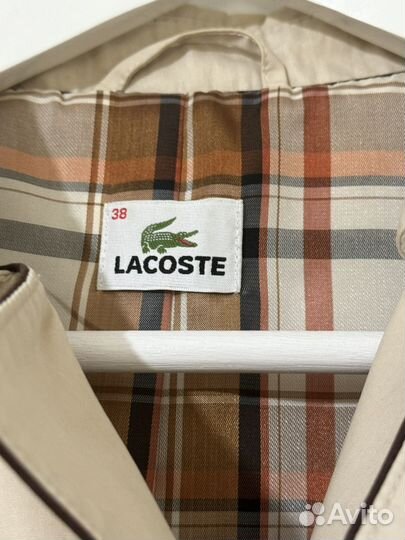 Плащ тренч lacoste 38 размер оригинал