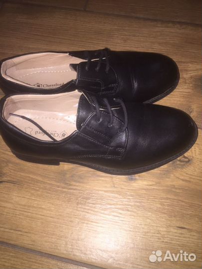 Ботинки кожаные