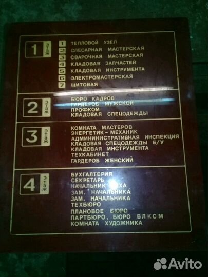 Табличка с завода СССР