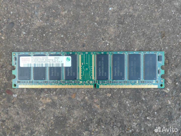 Оперативная память 512мб DDR 400HMz CL3