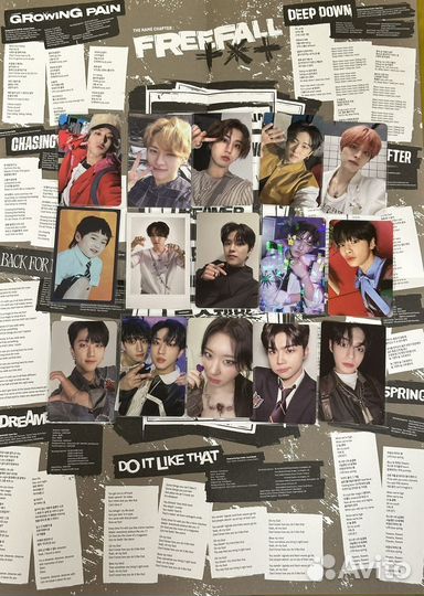 Карты stray kids, zb1, itzy