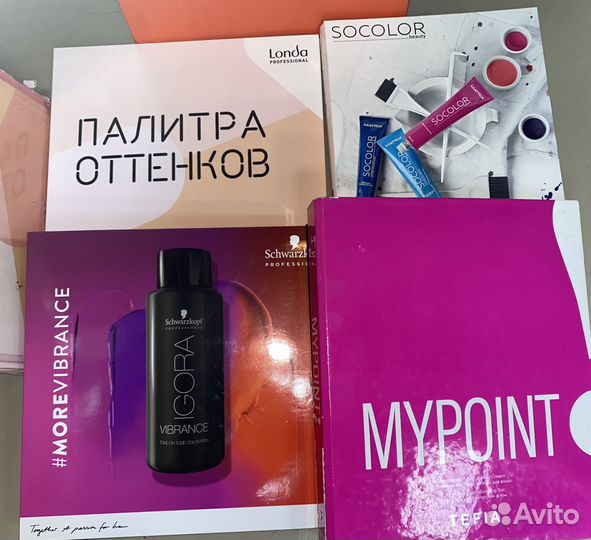 Палитры красок для волос