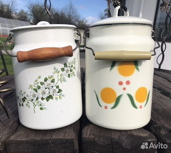 Бидон эмалированный СССР винтаж