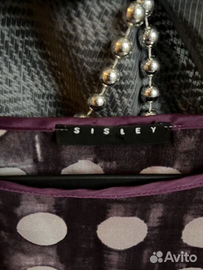 Sisley платье в горох. размер S