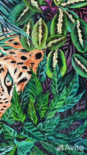 Картина маслом «В тропиках»