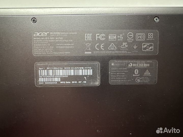 Ноутбук acer