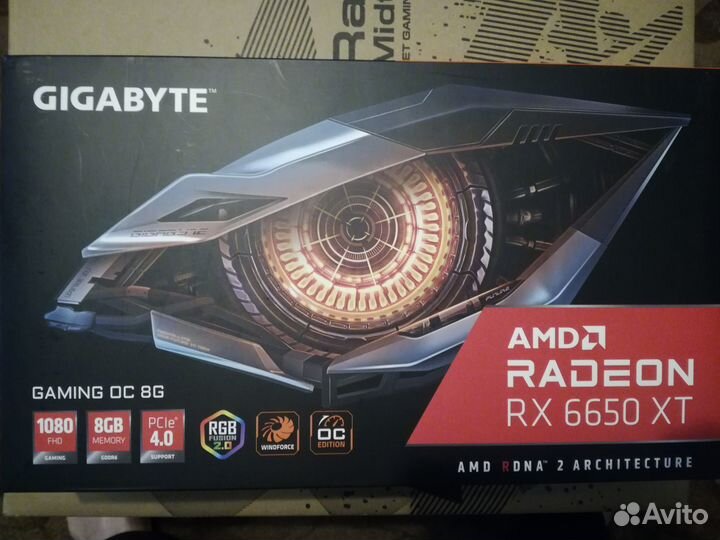 Видеокартаgigabyte AMD Radeon RX 6650 XT gaming OC