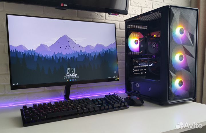 Игровой пк i7/gtx1660super/ssd m2 512гб/16гб озу