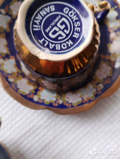 Сервиз кофейный Турция, cobalt