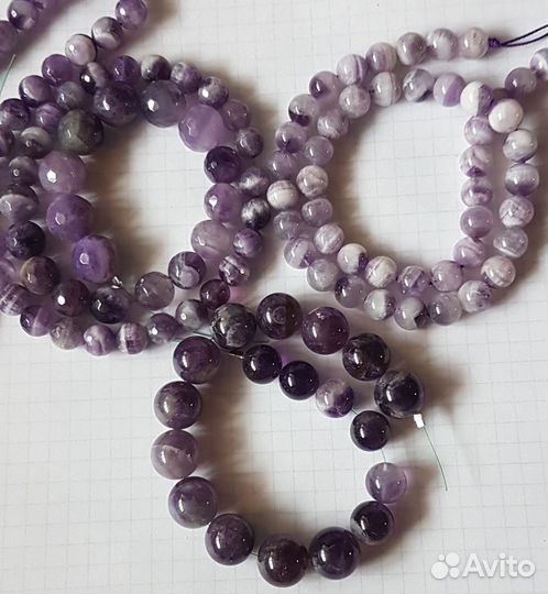 Натуральный розовый кварц,аметист, горный хрусталь