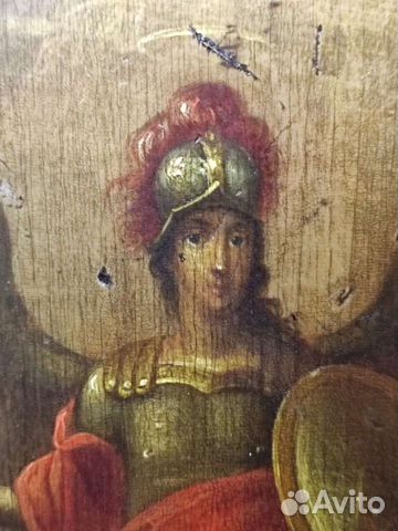 Старинная икона св Архангел Михаил 19 век