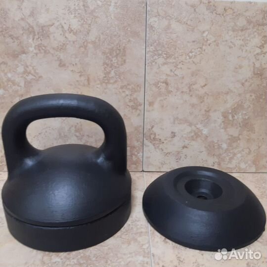 Гири разборные, каждая 24-16-10 кг. Две шт