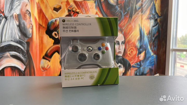 Геймпад Xbox 360 беспроводной Белый (Новый)