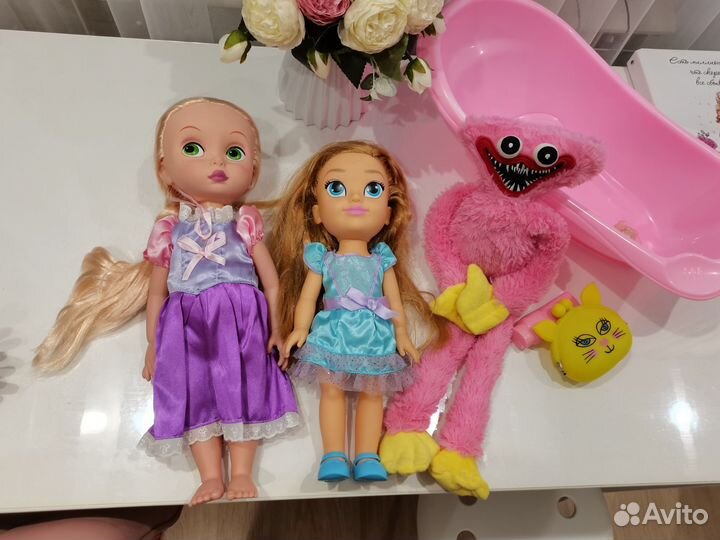 Куклы большие+ ванная
