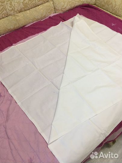 Простынь белая 120х214см