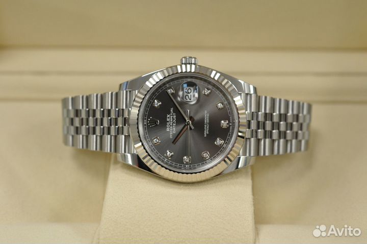 Rolex Datejust 41 Rhodium Diamond 126334