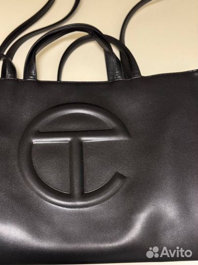 Сумка Telfar Black Classic Logo Leather Оригинал