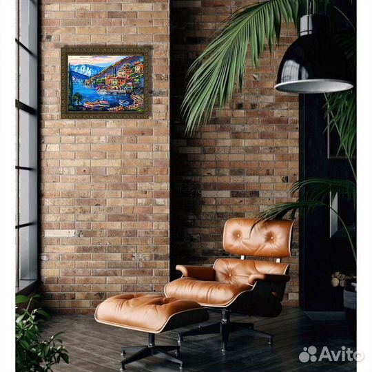 Картина маслом Средиземноморье холст 40 см на 30