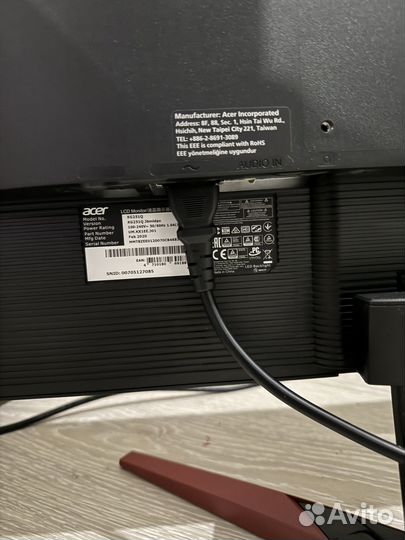 Монитор acer 24.5 kg251qfbmidpx