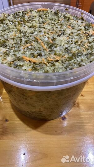 Щи зеленые, квашенная капуста