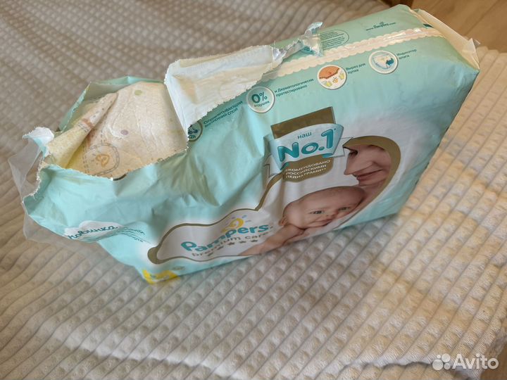 Подгузники pampers 2 и huggies 3 трусики