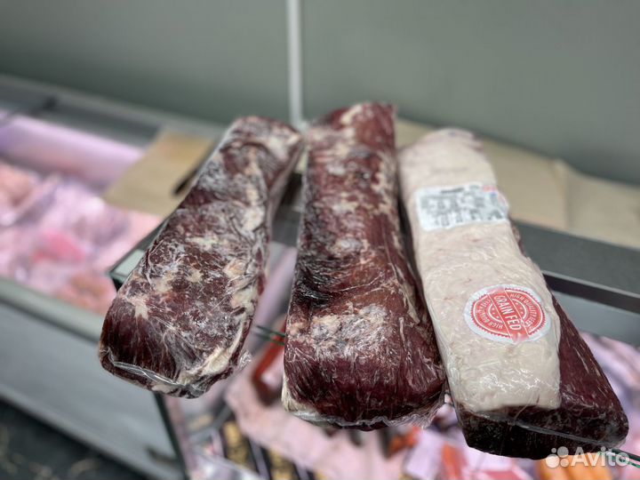 Мясо. Говядина мраморная зернового откорма