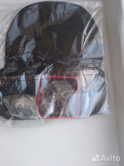 Шапка зимняя мужская вязанная с логотипом