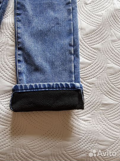 Джинсы утепленные для девочки 122