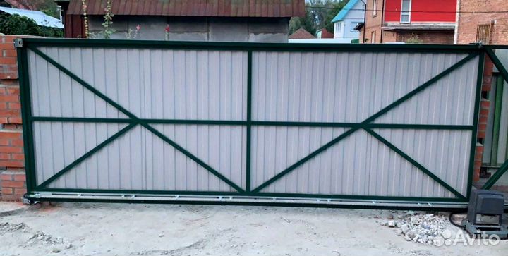 Откатные ворота 6000*2000