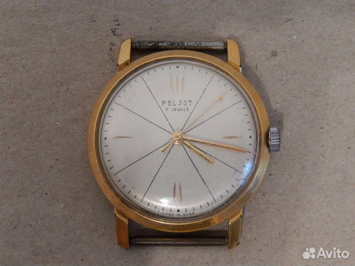 Часы Полет 17 камней позолота AU 20