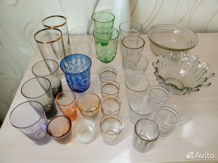 Рюмки, фужеры, стаканы