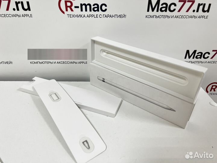 Коробка, переходник и наконечник от Apple Pencil 1