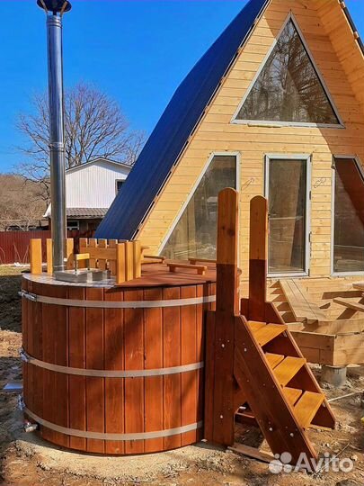 Купель, фурако на дровах