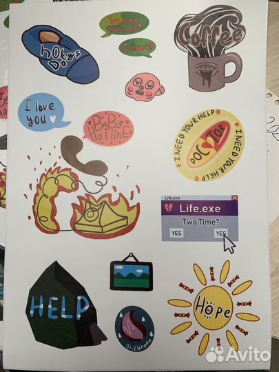 Авторские наклейки