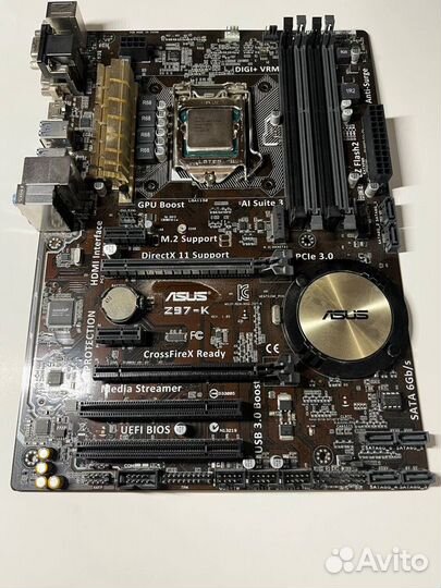 Комплект для пк: Материнка asus Z97-K, Процессор i