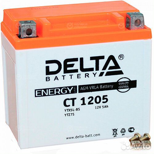 Аккумулятор мото delta /ст1205