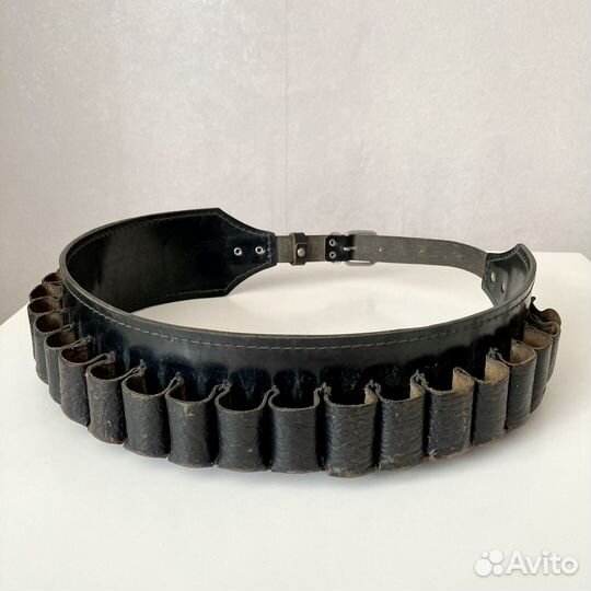 Патронташ пояс кожаный СССР