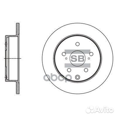 Торм.диск зад.281x12 SD4094 Sangsin brake