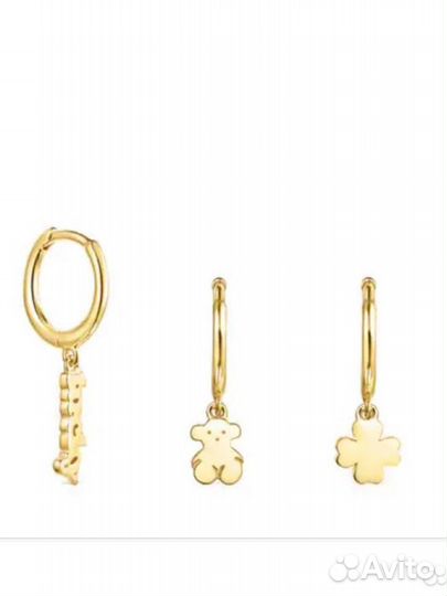 Серьги tous сет