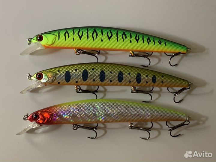 3 Воблера Osp Rudra 130 sp на щуку набором