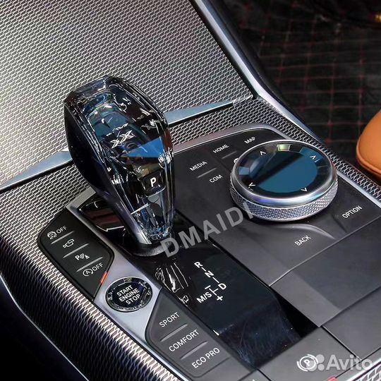 Прозрачная ручка переключения передач для BMW
