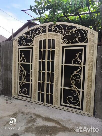 Кованые ворота в Карабудахкенте